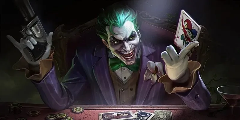Lá bài Joker xuất hiện nổi bật trong bộ bài Tây 52 lá