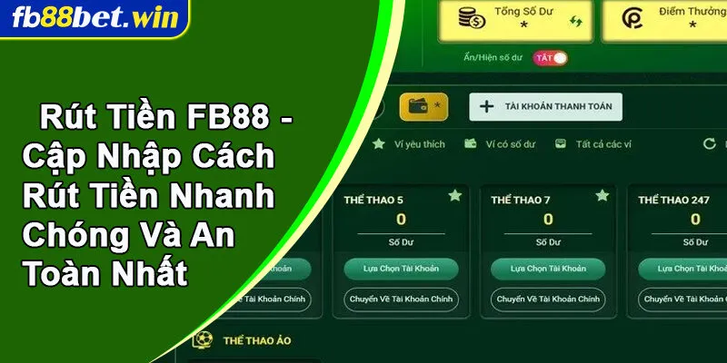 Rút tiền FB88