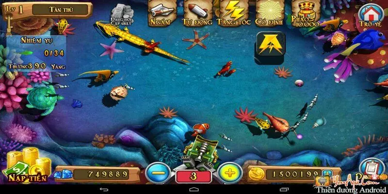 Bắn cá ăn xu siêu đình đám