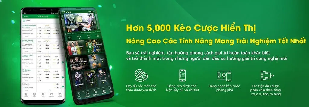 Đa dạng kèo cược