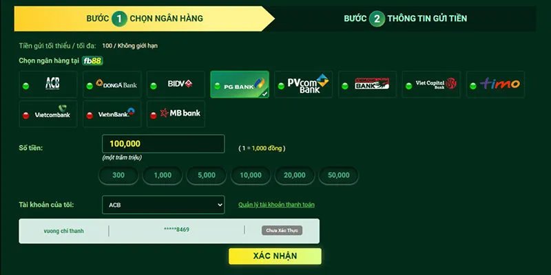 Hướng dẫn chi tiết cách rút tiền FB88 qua tài khoản ngân hàng